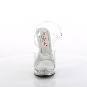 MAJESTY-508SDT Clear Ankle Peep Toe High Heel