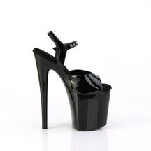 NAUGHTY-809 Ankle Peep Toe High Heel