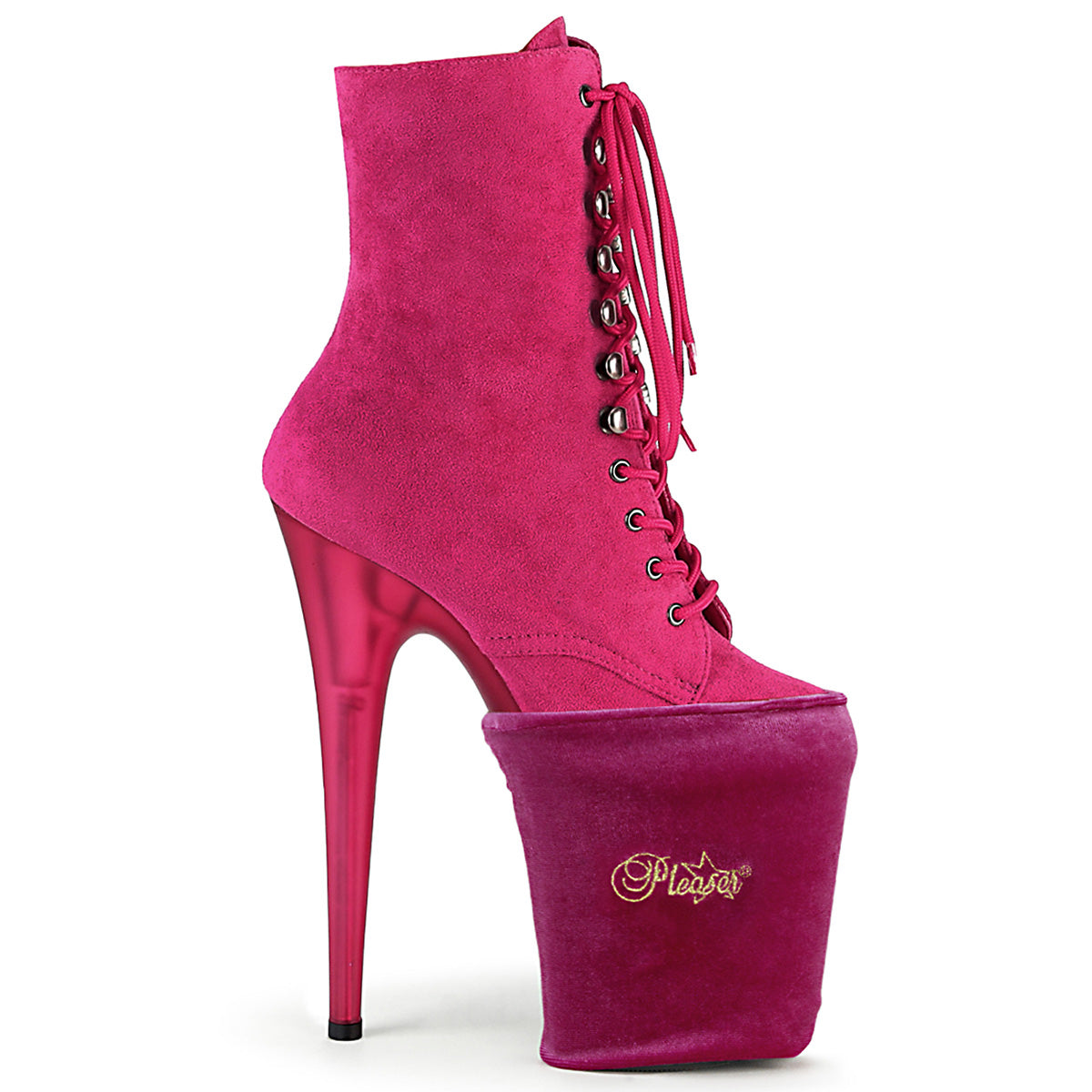 Hot Pink Velvet - Platform Shoe Protectors - Pleaser USA