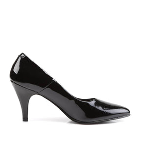 PUMP-420 Black Court Heel