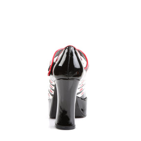 QUEEN-55 Black & Red Pumps High Heel