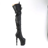 RAPTURE-3028 Black Thigh High Boots