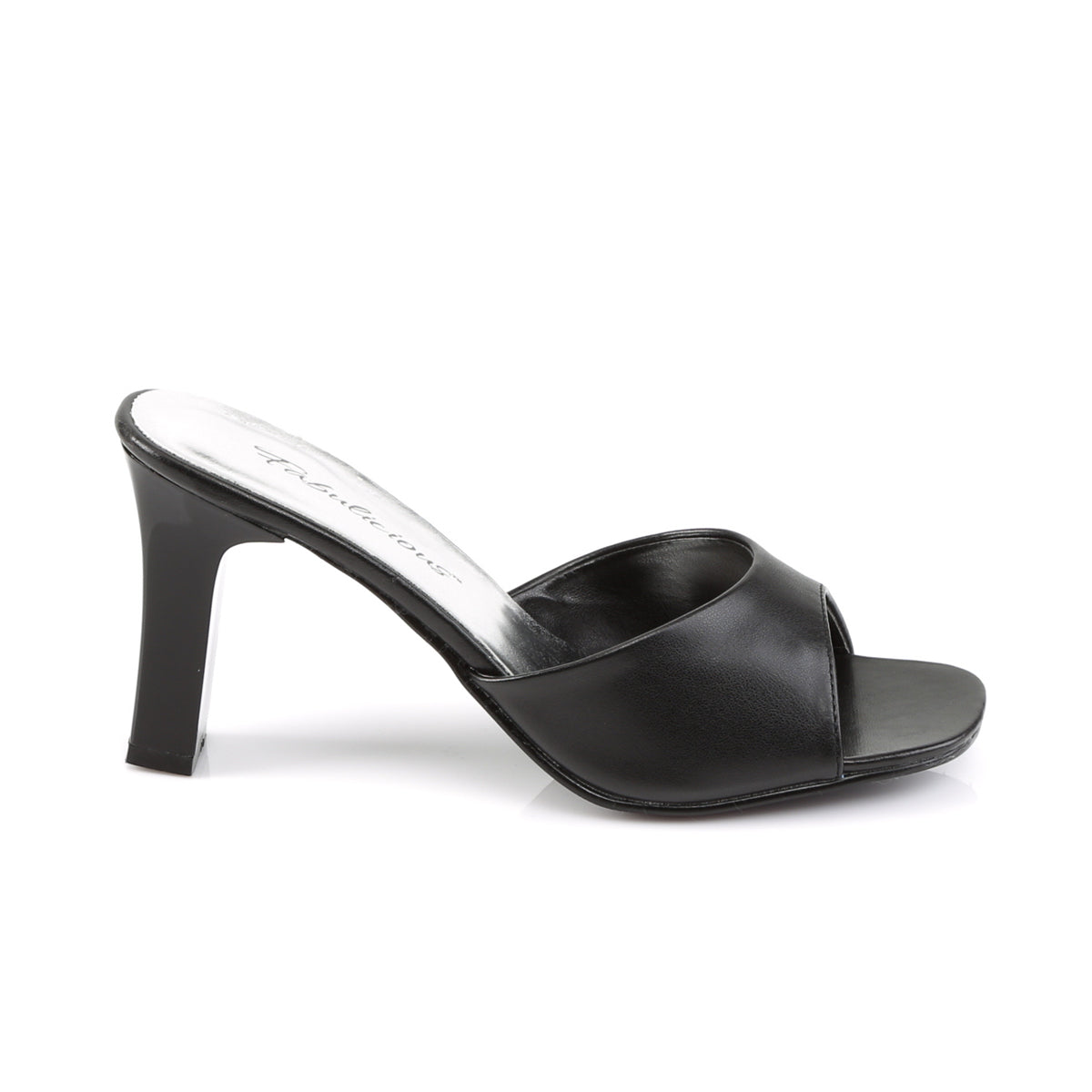 ROMANCE-301-2 Black Slide Heel