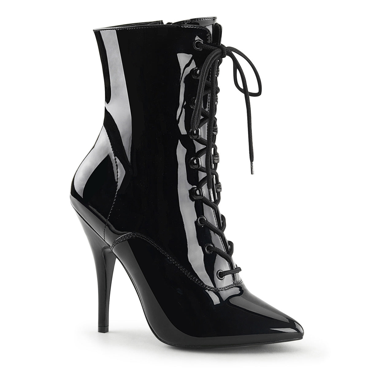 SEDUCE-1020 Pointed Toe Lace Up Boots