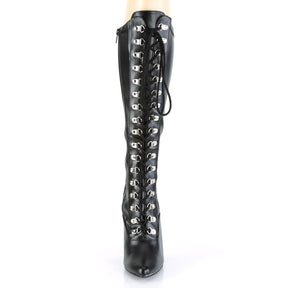 SEDUCE-2024 Leather Lace Up Knee High Boots