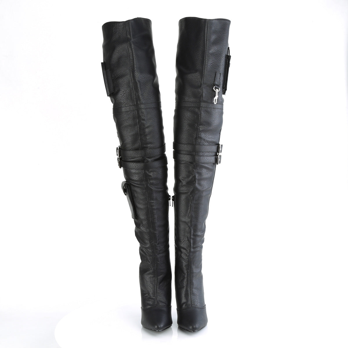 SEDUCE-3019 Black Thigh High Boots
