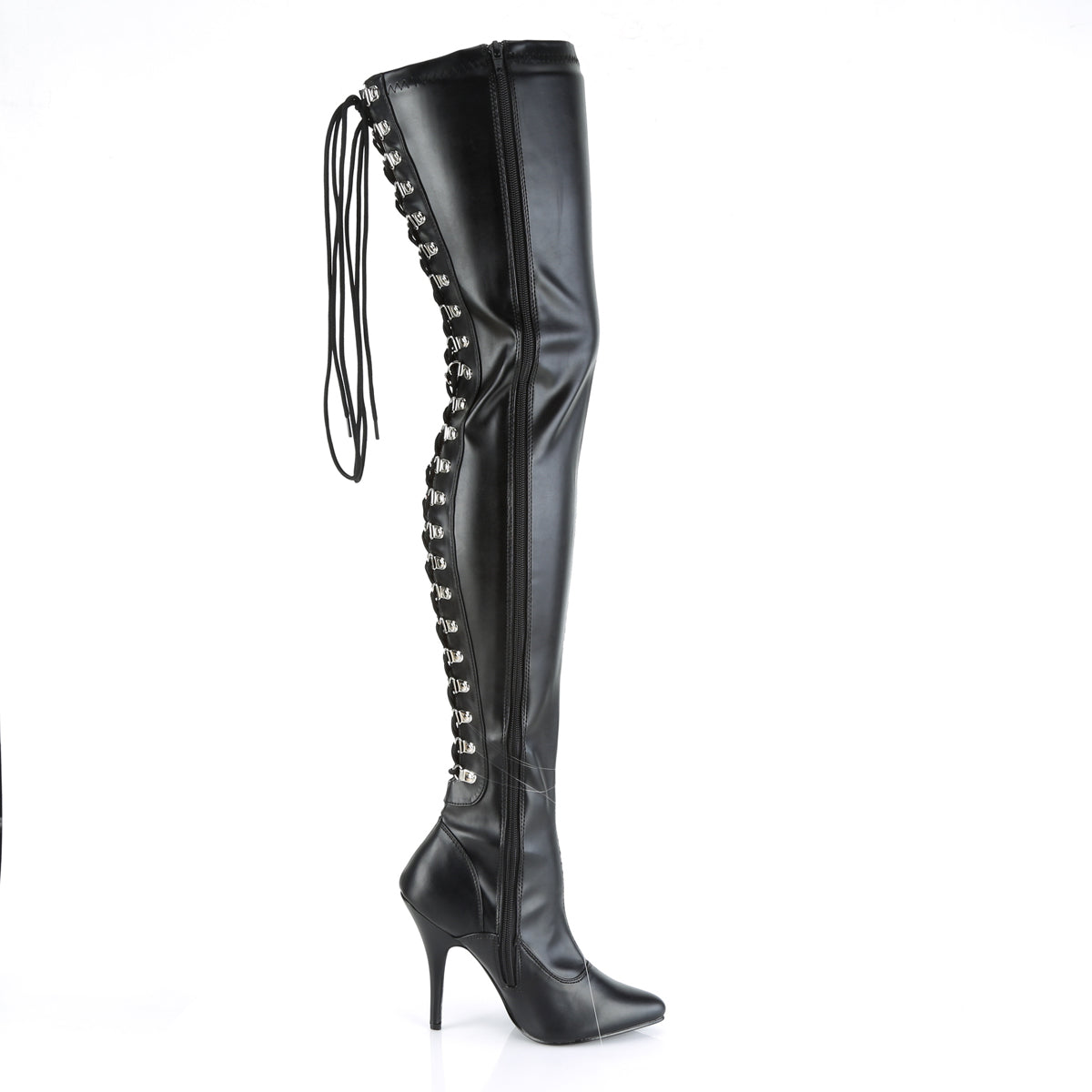 SEDUCE-3063 Black Thigh High Boots