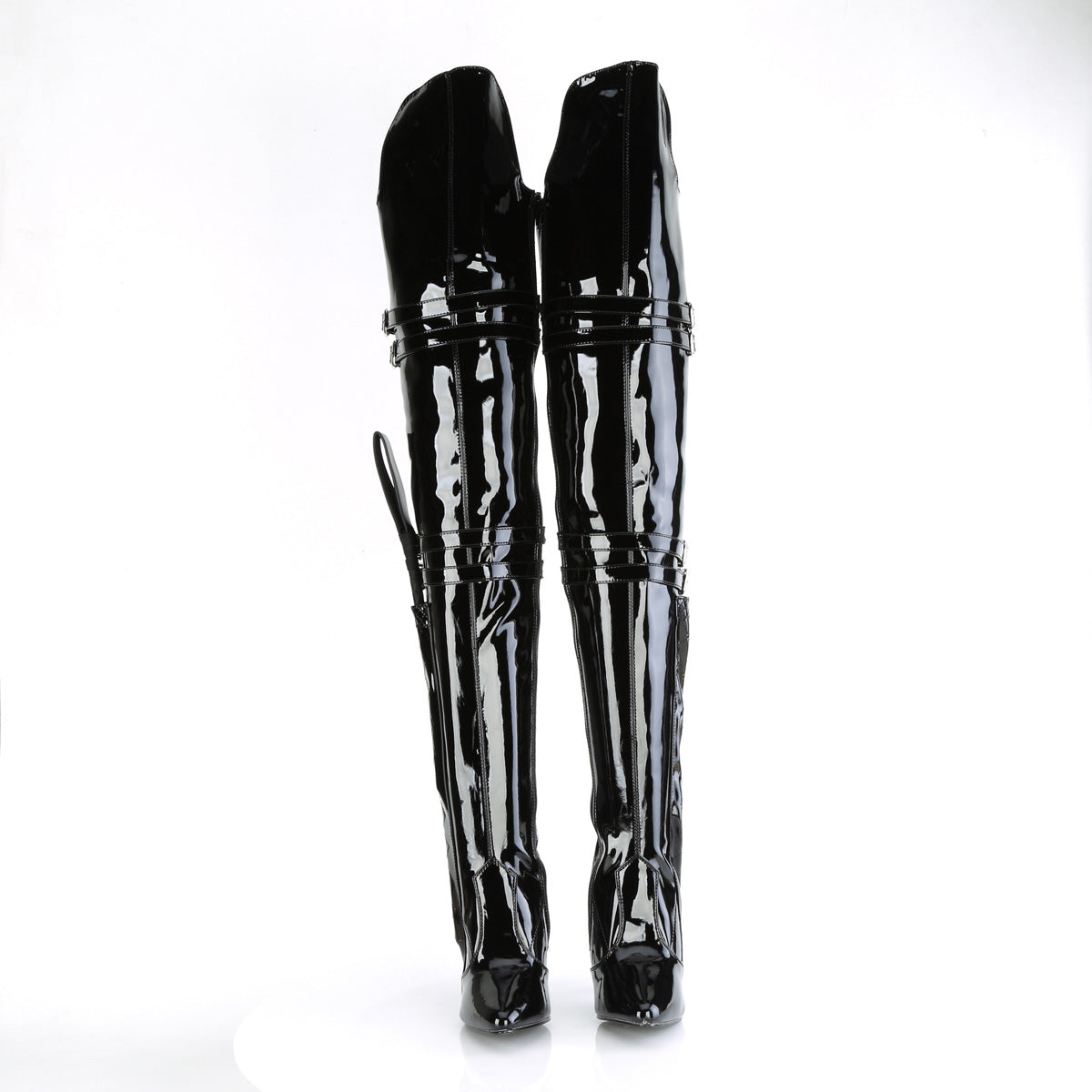 SEDUCE-3080 Black Thigh High Boots