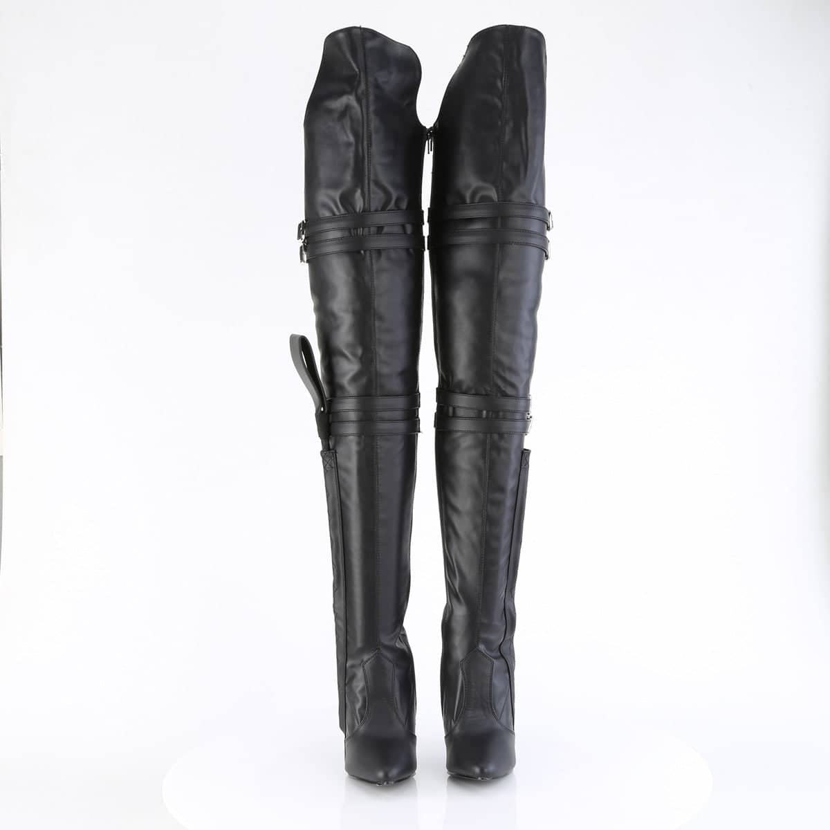 SEDUCE-3080 Black Thigh High Boots