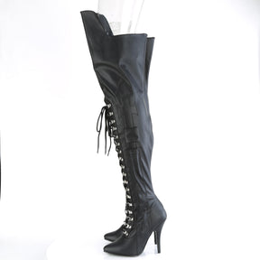 SEDUCE-3082 Black Thigh High Boots
