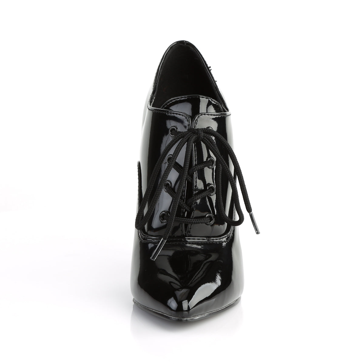 SEDUCE-460 Black Lace Up Shoe Boots