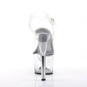 SKY-308VL Clear Ankle Peep Toe High Heel