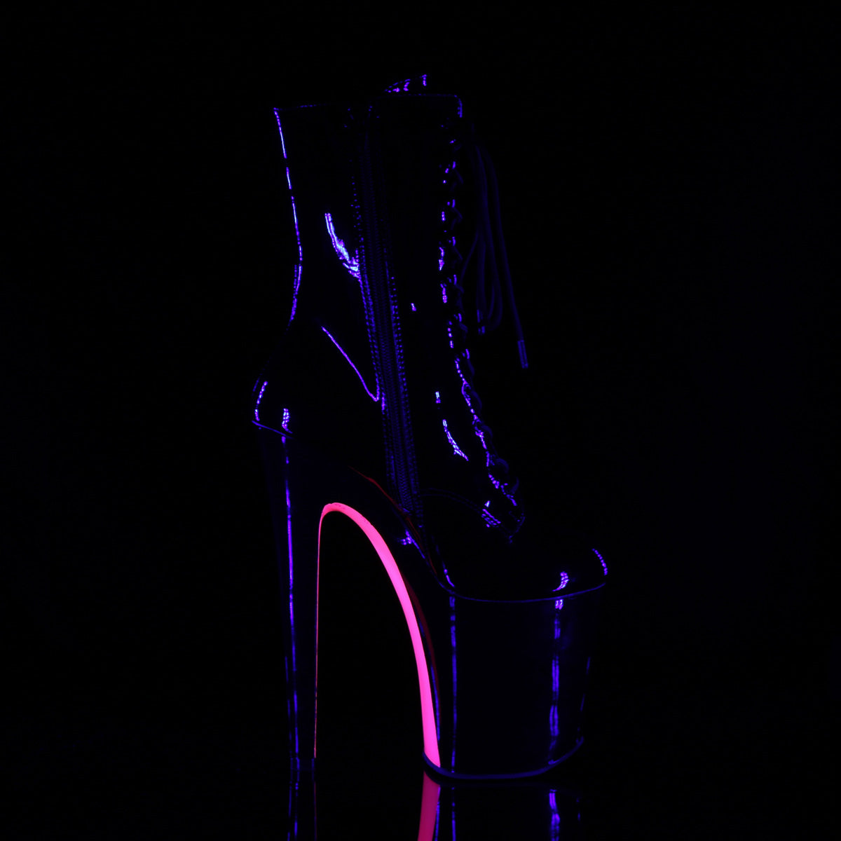 XTREME-1020TT Black & Pink Calf High Boots