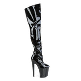 XTREME-3010 Black Thigh High Boots