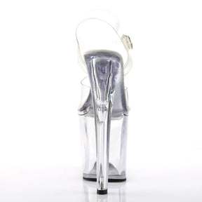 XTREME-808 Clear Ankle Peep Toe High Heel