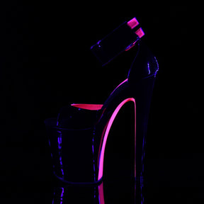 XTREME-875TT Black & Pink Ankle Peep Toe Boots